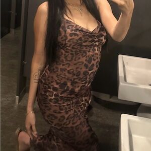 Leopard Print Maxi Dress